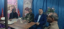 حضور دکتر شهرانی در موکب مقابل ستاد دانشگاه علوم پزشکی شهرکرد